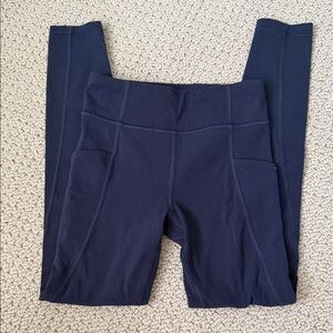 Athleta Girl Navy High Rise Leggings Size Small